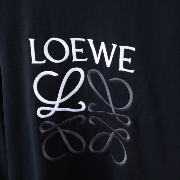 Loewe classic large logo embroidered crew neck sweatshirt - Picture 6 of 7